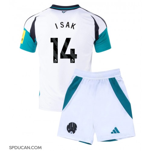 Dječji Nogometni Dres Newcastle United Alexander Isak #14 Rezervni 2024-25 Kratak Rukav (+ Kratke hlače)